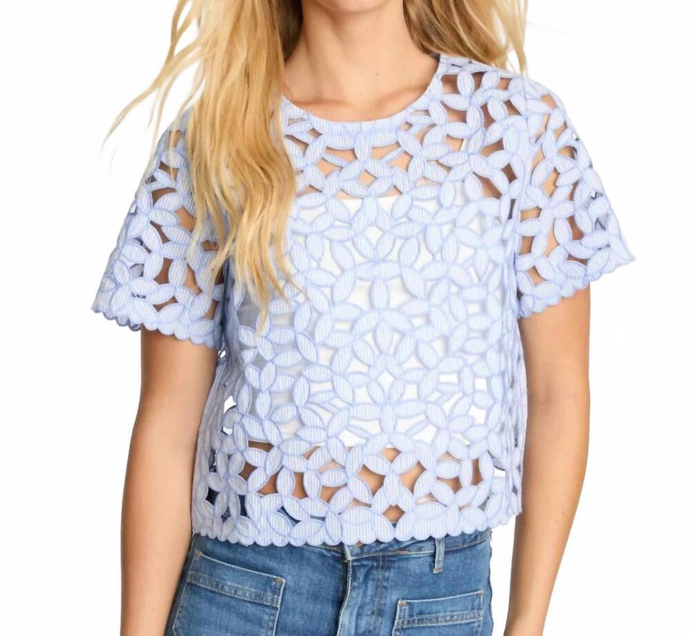 NEW CABALLERO carmen top in blue